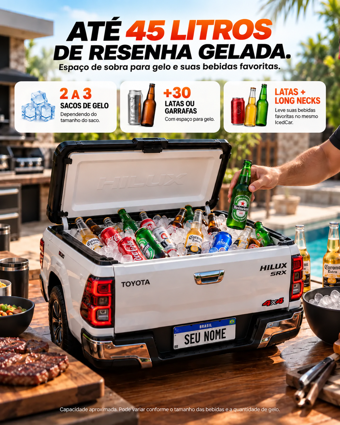 Mini Cooler IcedCar – Cooler dos Apaixonados por Carros & Churrasco